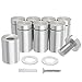 LuckIn 12-Pack 1 x 2 3/8 Inch Sign Standoff Screws , Acrylic Standoff Mounting Hardware, Stainless Steel Standoffs for Glass Panel, Plexiglass Picture
