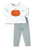 Mud Pie Girls Tunic and Leggings Set Pumpkin Applique