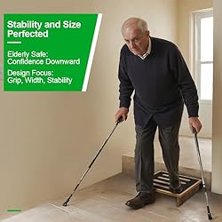 StrongTek One Step Stool for Adults with Non-Slip