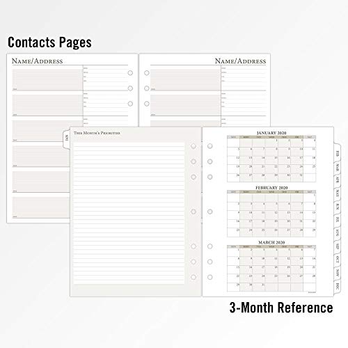 ATAGLANCE 2020 Weekly Planner Refill, Day Runner, 81/2" x 11", Folio