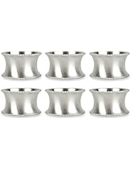 DII Shabby Chic Napkin Rings for Wedding Receptions, Dinners Parties, Family Gatherings, or Everyday Use - Shimmer Gold, Set of 6