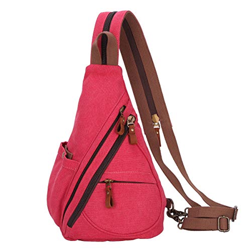 Canvas Sling Bag - Small Crossbody Backpack Shoulder Jamaica  display picture 1