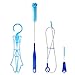 TAGVO Hydration Bladder Cleaning Kit, 6 in 1 Water Bladder Cleaner Set - 3 Brushes, Collapsible Hanger, 12 Cleaning Tablets & Carry Pouch, Water Reservoir Cleaning Tools for Hydration Backpack