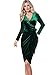 VfEmage Womens Elegant Sexy V Neck Party Cocktail Bodycon Sheath Wrap Dress