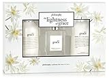 Philosophy the lightness of grace set, pure grace shampoo, bath & shower gel, eau de toilette & body lotion
