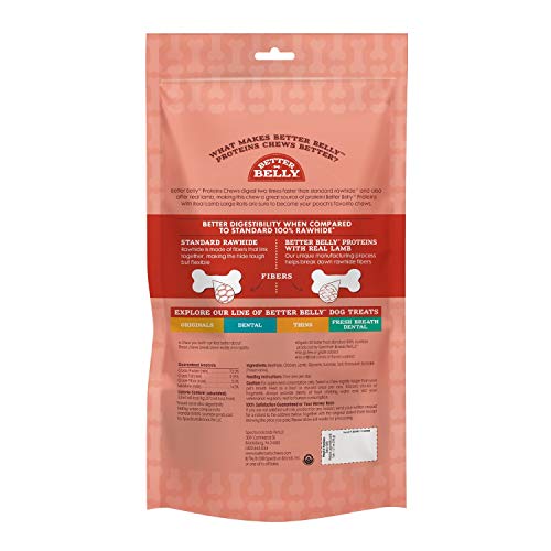 Better Belly Highly Digestible Rawhide Large Roll Chews, Treat Your Dog