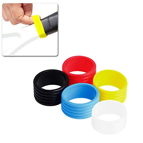 JooFn Tennis Grip Bands - Hold Overgrip in Place (Pack of 10)