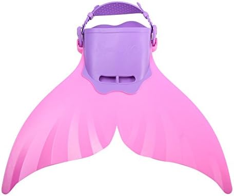 Stylrtop Swimming Training Gear Wave Fins Diving Flippers Mermaid Shoes Tail Monofin (Pink)