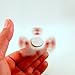 White Tri-Spinner Ceramic Zirconia ZrO2 Center Bearing Fidget Toy Stress Reducer EDC Focus Relieves ADHD Anxiety and Boredom White Body Red Outer Bearing Seals