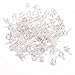 Beautyflier 100Pcs Photo Frame Plastic Nail Painting Mirror Clock Wall Hook Hanger Concrete Hard Wall Utility Hooks White