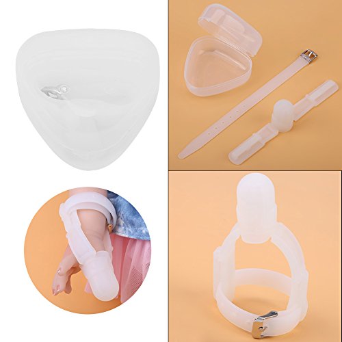 Baby Stop Thumb Sucking Non-Toxic Silicone Kids Finger Guard Stop Thumb Forefinger Sucking Wrist Band Treatment Kit to Stop Infant Finger Sucking(Thumb Type)