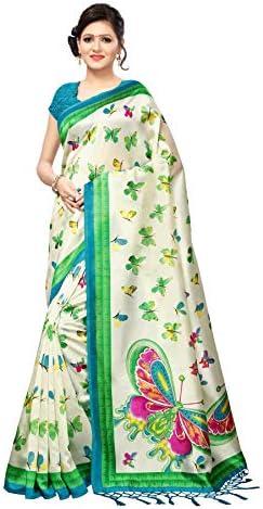 GoSriKi Silk with Blouse Piece Saree