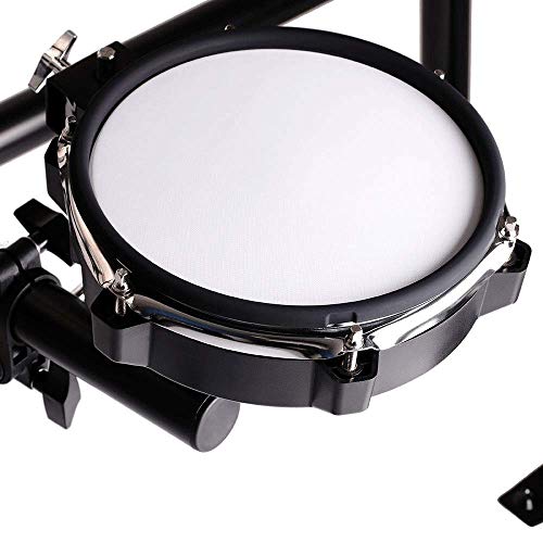 ZHRUNS Electronic Drum Set, Mesh Kit with Collapsible 3-Post Rack, Built-in Drum Coach with Play-Along Tracks, 15 Ready-to-play Portable Electronic Drum Set for Kids and Adults With Stool - Thumbnail 5