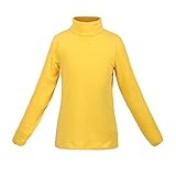 ReliBeauty Girls Cotton Turtleneck Long Sleeve T-Shirt