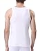 DAVID ARCHY Men's Tank Top Bamboo Rayon Undershirts Tank Shirt Moisture-Wicking A-Shirt for Men, 3-Pack (S, White)