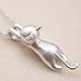 Cat Studs Earring Necklace Mini Ear Crawler Climbers Cute Kitten Collarbone Necklace Matte Charms Jewelry Earrings Necklace Set