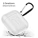 Cuauco AirPods Case Protective Silicone Cover with 2 Anti-Lost Airpods Strap/2 Pairs of Ear Hooks/2 Carabiner/1 Airpods Watch Band Holder/1 Headphone Case for Apple Airpods Accessories (9 Pack)(White)thumb 3
