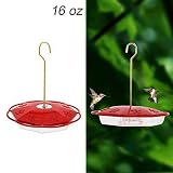 Juegoal 16 oz Hanging Hummingbird Feeder with 8 Feeding Ports