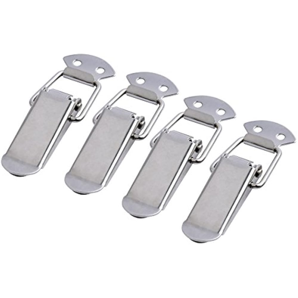 Stainless Steel Spring Loaded Toggle Latch Catch Clamp Clip For Trunk
