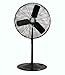 Air King 9130 30-Inch 1/4-Horsepower Industrial Grade Pedestal Fan with 7,400-CFM, Black Finish