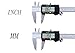 Onebycitess Metric Digital Caliper with LCD Screen 0-6 inch/150mm Stainless Steel Electronic Depth Gauge Measuring Tools