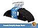 Jungle Shack Non-Slip Slim Velvet Hangers, Black (Pack of 25)