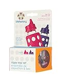 Lifefactory Spillproof Sippy Caps 2-Pack for 4-Ounce and 9-Ounce BPA-Free Glass Baby Bottles, Raspberry and Royal Purple
