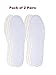 HappyStep® 2 Pairs Terry Insoles, Barefoot Insoles, Maxmize Sweat Absorption, No More Sweat Foot, Washable and Reusable (US Men Size 9)