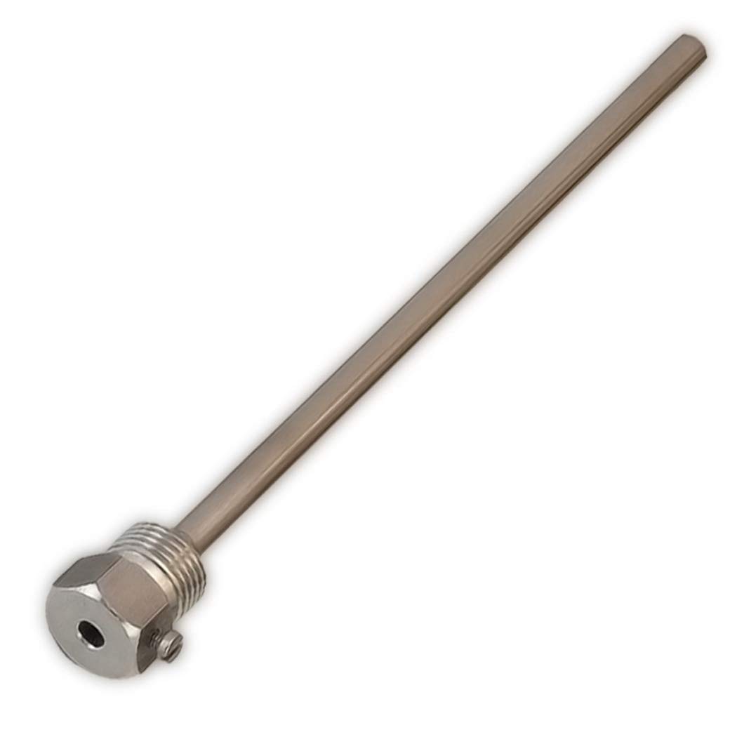 iOVEO 420TH00040 - Thermowell 400 mm - Sensor well stainless steel V4A, G 1/2 inch, installation length 400 mm for temperature sensor 6 mm, heating up to 600 °C