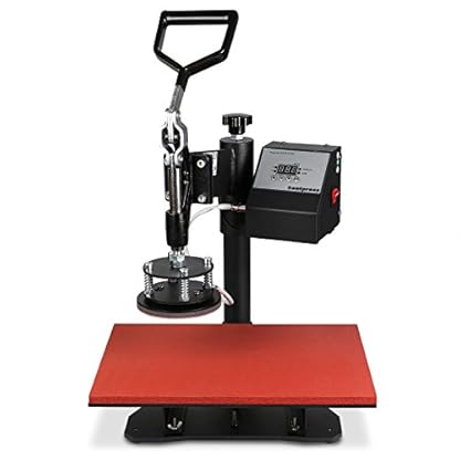 OrangeA Heat Press 5 in 1 Swing Away Heat Press Machine 1400W Hat Press 15X12Inch Heat Platen Multifunction Hat Mug Plate Cap (5 in 1 12X15Inch) - Image 5