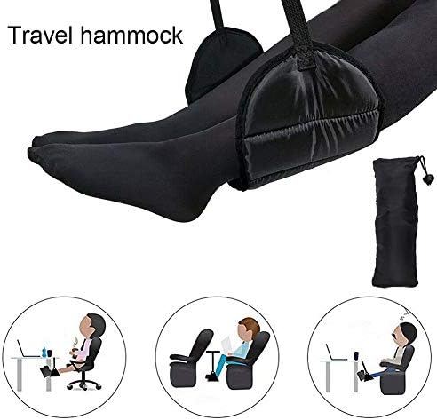 Crewell 1 Pcs Travel Airplane Footrest Hammock Comfy Hanger Portable for Desk Home Office