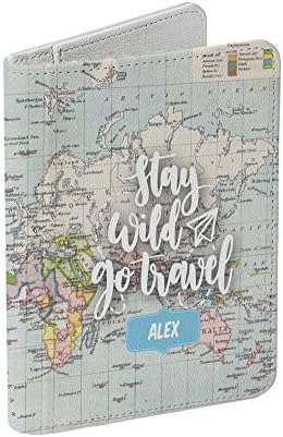 Vintage Map Collection - Personalized RFID Passport Holder for Women and Men