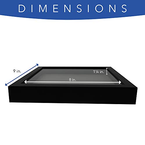 image for Kendalkare 8x8 Inch Black Shadow Box Picture Frames - Deep Photo Frame