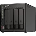 QNAP TS-453E-8G-US 4 Bay High-Performance Desktop NAS with Intel Celeron Quad-core Processor, 8 GB DDR4 RAM and Dual 2.5GbE (2.5G/1G/100M) Network Connectivity (Diskless)