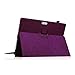 Fintie Case for Surface Pro 7+ / Pro 7 / Pro 6 - Premium Vegan Leather Slim Fit Folio Cover with Stylus Holder, Compatible with Microsoft Surface Pro 5 / Pro 4 3 and Type Cover Keyboard (Purple)