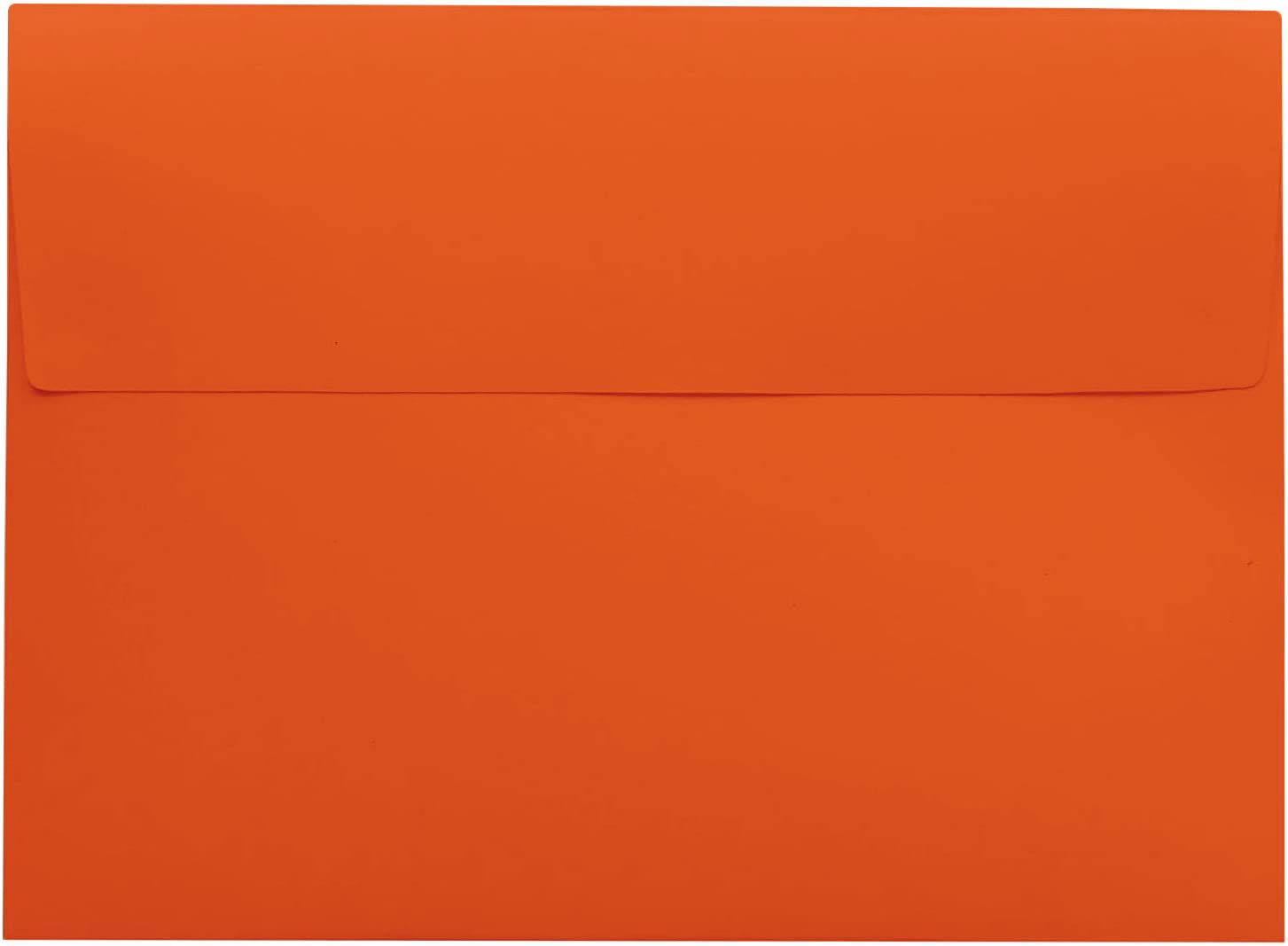 Darling Souvenir A7 Orange Invitation Envelopes (5 1/4 x 7 1/4) Straight-Flap 80 LBS Ideal for Invitations, RSVP, Photo, Wedding, Party Invitations -Pack & Colours Available