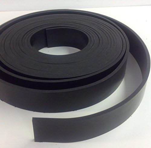 Solid Commercial Grade Neoprene Rubber Strip - .125" thk x 3" wide x 25' long