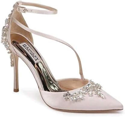 badgley mischka faith ankle strap pump