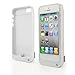 COOLEAD 4200Mah External Power Bank Charger Pack Backup Battery Case For iPhone 5 5S 5C (White) -Side extra USB port can help do other emergency charging for other USB devicdes when needed