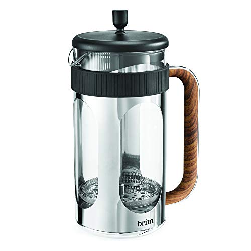 brim 8 Cup French Press, Quickly Brew Coffee in Under 5 Minutes