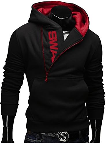 Nelliewins 6Xl Fashion Brand Hoodies Men Sweatshirt Male Zipper Hooded Jacket Casual Sportswear Outwear Rblack 6Xl