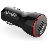 [Upgraded] Quick Charge 3.0, Anker 24W USB Car Charger (Quick Charge 2.0 Compatible) PowerDrive+ 1 with PowerIQ for Galaxy S7 / S6 / Edge / Plus, Note 4 / 5, Nexus 6, iPhone SE / 6s / 6, LG G5 & More