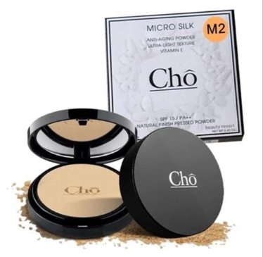 CHO No. M2 BABY FACE POWDER WATERPROOF MICRO SILK PUFF ANTI-AGING VIT E SPF15++ by jawnoy