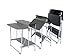 OneSpace Freeley Folding Computer Desk, Black