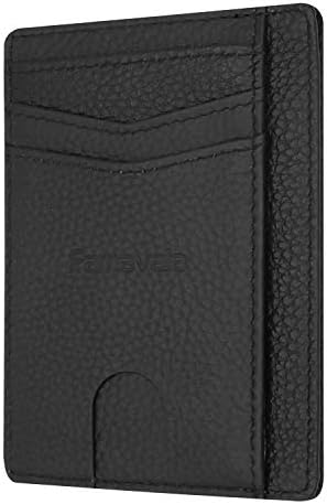 Famavala Newest Minimalist Genuine Leather RFID Blocking Front Pocket Wallet