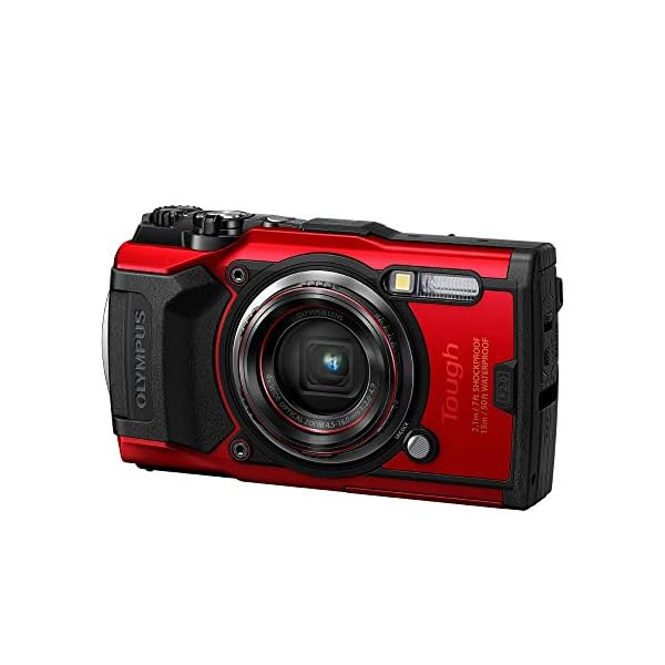 Olympus Tough TG-6 Actionkamera, 12 Megapixel Sensor, digitale Bildstabilisierung, 4x-Weitwinkel-Zoom, 4k-Video, 120fps, Wi-Fi, rot – Bild 7
