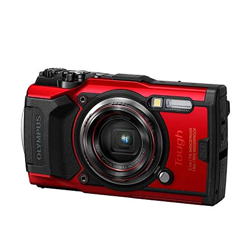 Olympus Tough TG-6 Actionkamera, 12 Megapixel Sensor, digitale Bildstabilisierung, 4x-Weitwinkel-Zoom, 4k-Video, 120fps, Wi-Fi, rot – Bild 7