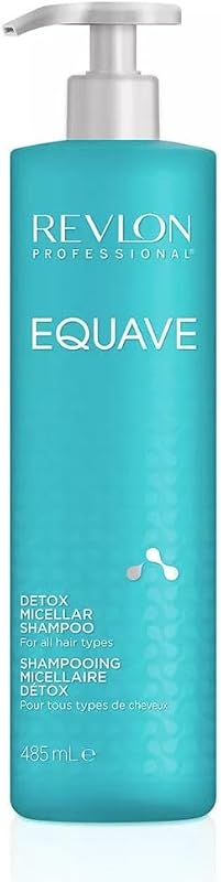 Equave Champú Profesional Micelar Detox, Para todo Tipo de Cabellos, Champú Hidratante para Pelo Suave, Liso, Sedoso y Brillante, Enriquecido con Keratina, 485ml