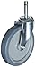 E.R. Wagner Stem Caster, Swivel, Polyolefin Wheel, Plain Bearing, 255 lbs Capacity, 4