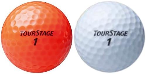 Amazon ブリヂストン ゴルフボール ツアーステージ エクストラディスタンス 2セット 1ダース セット オレンジ Teox ホワイト ブリヂストン Bridgestone ゴルフボール